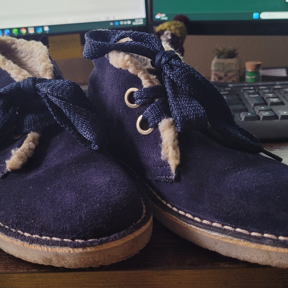 Eric Michael Blue Suede Booties